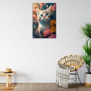Obraz na plátne - Stratené mačiatko - 80x120 cm