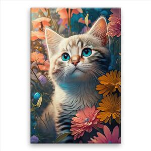 Obraz na plátne - Stratené mačiatko - 40x60 cm
