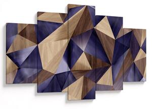 Obraz - 3D drevené trojuholníky (150x105 cm)