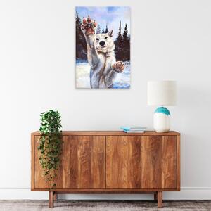 Obraz na plátne - Tlapy vlka - 40x60 cm