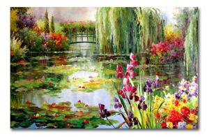 Nástenný obraz na plátne Impressionist Garden, 70 × 45 cm