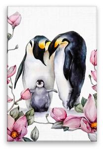 Obraz na plátne - Tri tučniaci - 40x60 cm