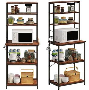 Multifunkčné Poličky / Vintage Retro Kuchynská Skríň – Loft 166 Cm