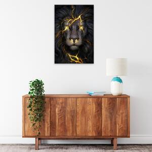 Obraz na plátne - Lev s bleskom - 40x60 cm