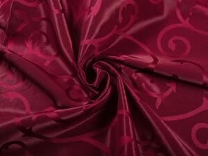 Dekoračná látka PM-005 Zámocký vzor - vínovo červená - šírka 160 cm