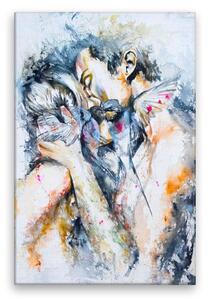 Obraz na plátne - Bozk lásky - 40x60 cm