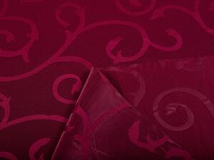 Dekoračná látka PM-005 Zámocký vzor - vínovo červená - šírka 160 cm