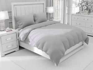 Biante Bavlnené jednofarebné posteľné obliečky Moni MO-013 Svetlo sivé Jednolôžko 140x200 a 70x90 cm