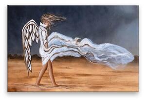 Obraz na plátne - Anjel vo vetre - 60x40 cm
