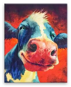 Obraz na plátne - Šťastná krava - 40x50 cm