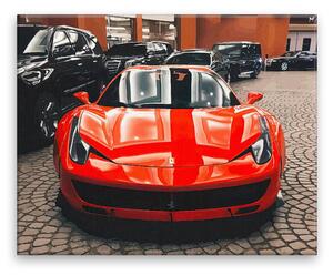Obraz na plátne - Červené Ferrari - 50x40 cm