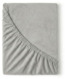 Kvalitex Flanelové napínacie prestieradlo svetlo sivé 80x200cm
