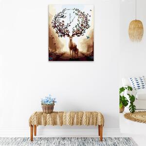 Obraz na plátne - Jeleň s korunou - 40x50 cm