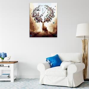 Obraz na plátne - Jeleň s korunou - 40x50 cm