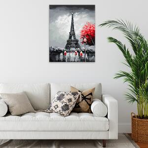 Obraz na plátne - Eiffelova veža na podzim - 40x50 cm