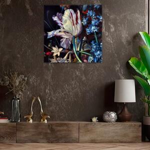 Obraz na plátne - Orosený tulipán - 40x40 cm