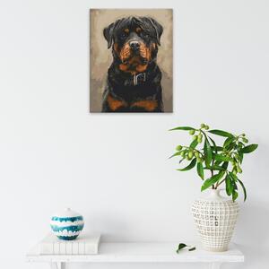 Obraz na plátne - Pes s obojkom - 40x50 cm