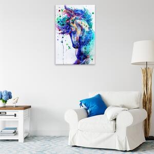 Obraz na plátne - Žrebec vo farbách - 40x60 cm