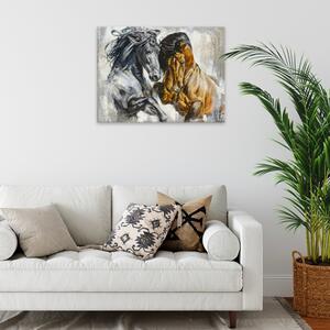 Obraz na plátne - Hravé kone - 40x30 cm