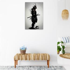 Obraz na plátne - Ozbrojený samuraj - 40x60 cm