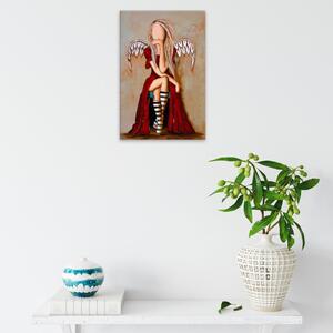 Obraz na plátne - Anjel s diablom v tele - 40x60 cm