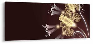 Obraz - Žiarivé kvety (120x50 cm)