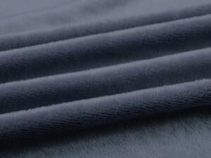 Biante Hrejivé mikroplyšové posteľné obliečky MIS-010 Tmavo sivé Predĺžené 140x220 a 70x90 cm