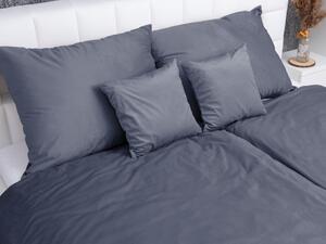 Biante Hrejivé mikroplyšové posteľné obliečky MIS-010 Tmavo sivé Predĺžené 140x220 a 70x90 cm