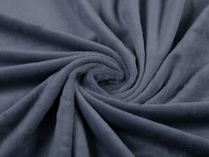 Biante Hrejivé mikroplyšové posteľné obliečky MIS-010 Tmavo sivé Jednolôžko 140x200 a 70x90 cm
