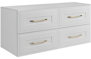 CLASSIC biely W120DW závesná skrinka pod umývadlo 120 cm