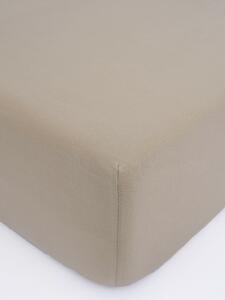 Jersey plachta Classic 90 × 200 cm - sivohnedá