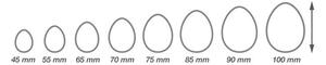 Tescoma Delícia 630869.00 - Obojstranné vykrajovače vajíčka DELÍCIA, 8 veľkostí