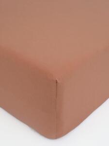 Jersey plachta do postieľky Classic 60 x 120 cm – terakota