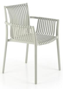 Záhradná stolička K492 - sivá