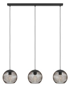 Eglo 901869 - Závesný luster ALMANZORA 3xE27/60W/230V, čierny