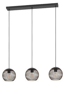 Eglo 901869 - Závesný luster ALMANZORA 3xE27/60W/230V, čierny