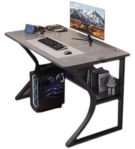 Herný stôl kvalitný písací stôl šedý 140x60x75 cm OTC-G2