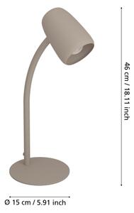 Eglo 901829 - Stolová lampa CARLO 1xE14/18W/230V krémová