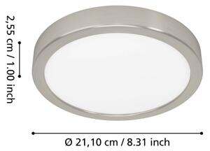 Eglo 901381 -LED RGBW stmievateľné stropné svietidlo do kúpeľne FUEVA-Z LED/11,2W/230V 21,1cm IP44 chróm