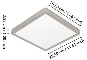 Eglo 901384 - LED RGBW stmievateľné kúpeľňové stropné svietidlo FUEVA-Z LED/13,5W/230V 29,5cm IP44 chróm