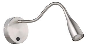 Eglo 901783 - LED flexibilná nástenná lampa s USB OLIVANDINO LED/3,8W/230V chróm