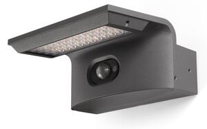FARO 74456 - LED solárne nástenné svietidlo so snímačom pohybu LUMA LED/5W/3,7/230V IP65 antracit