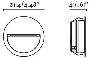 FARO 71969 - LED zapustené svietidlo POMA LED/3W/230V 2200/2700/3200/4000K IP65 antracit