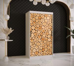 Šatníková skriňa s posuvnými dverami SUZAN 2 - šírka 100 cm, biela