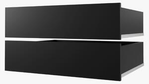 Šatníková skriňa SAGA 2 - šírka 250 cm, čierna