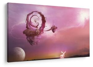 Obraz - Víla na plávajúcom ostrove (90x60 cm)