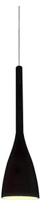 Ideal Lux - Závesné svietidlo na lanku FLUT 1xE14/40W/230V priemer 10,5 cm, čierne