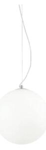 Ideal Lux - Závesné svietidlo na lane MAPA 1xE27/42W/230V, priemer 30 cm, biele