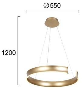 LED luster na lanku MARLEN LED/36W/230V zlatý