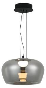 LED luster na lanku NADIA LED/20W/230V dymová/čierna